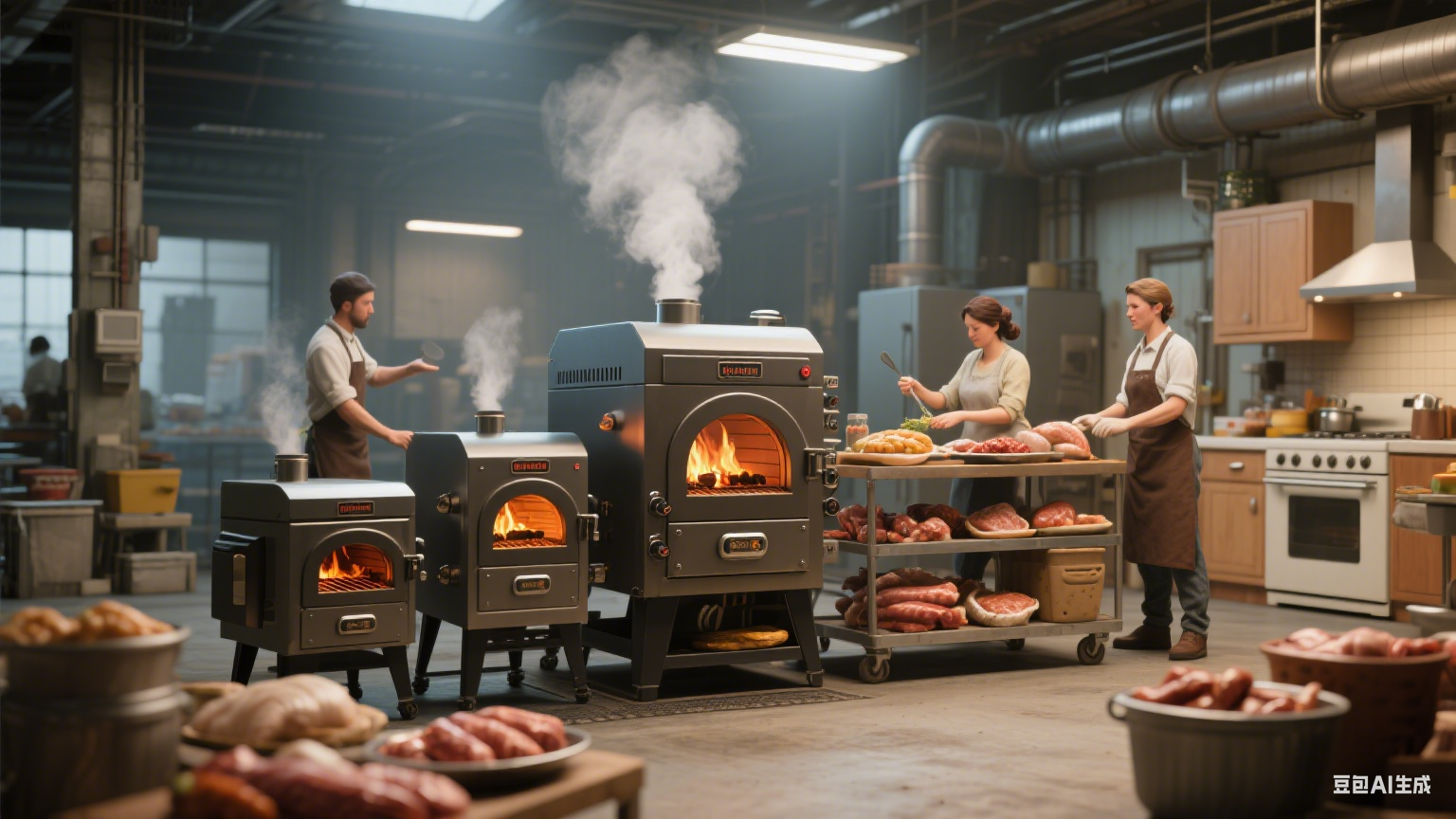 烟熏炉的作用，提到烟熏食品，不少人会想起街头巷尾那股带着焦香的腊肉香气，或是超市里色泽红亮的烟熏香肠 —— 这些让人垂涎的美味，背后都离不开一个关键设备(3)