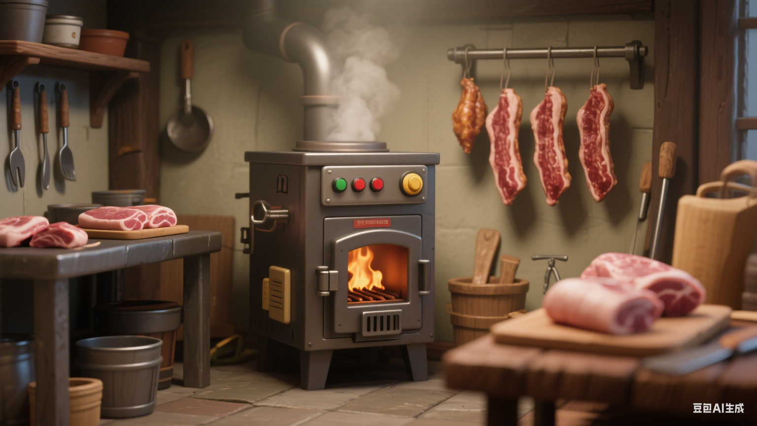 烟熏炉的好处，一提到烟熏食品，那股独特的香气总能勾起人们的食欲 —— 无论是早餐里切片的烟熏火腿，还是餐桌上当作小菜的烟熏鱼干，这些美味的诞生，都离不开烟熏炉的助力(4)