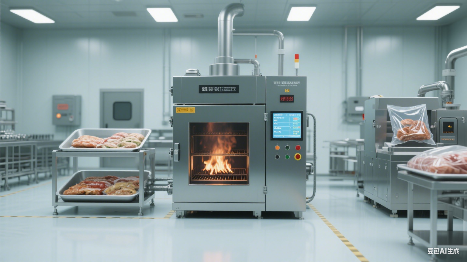烟熏炉在烧鸡食品加工厂生产中的核心应用(6)