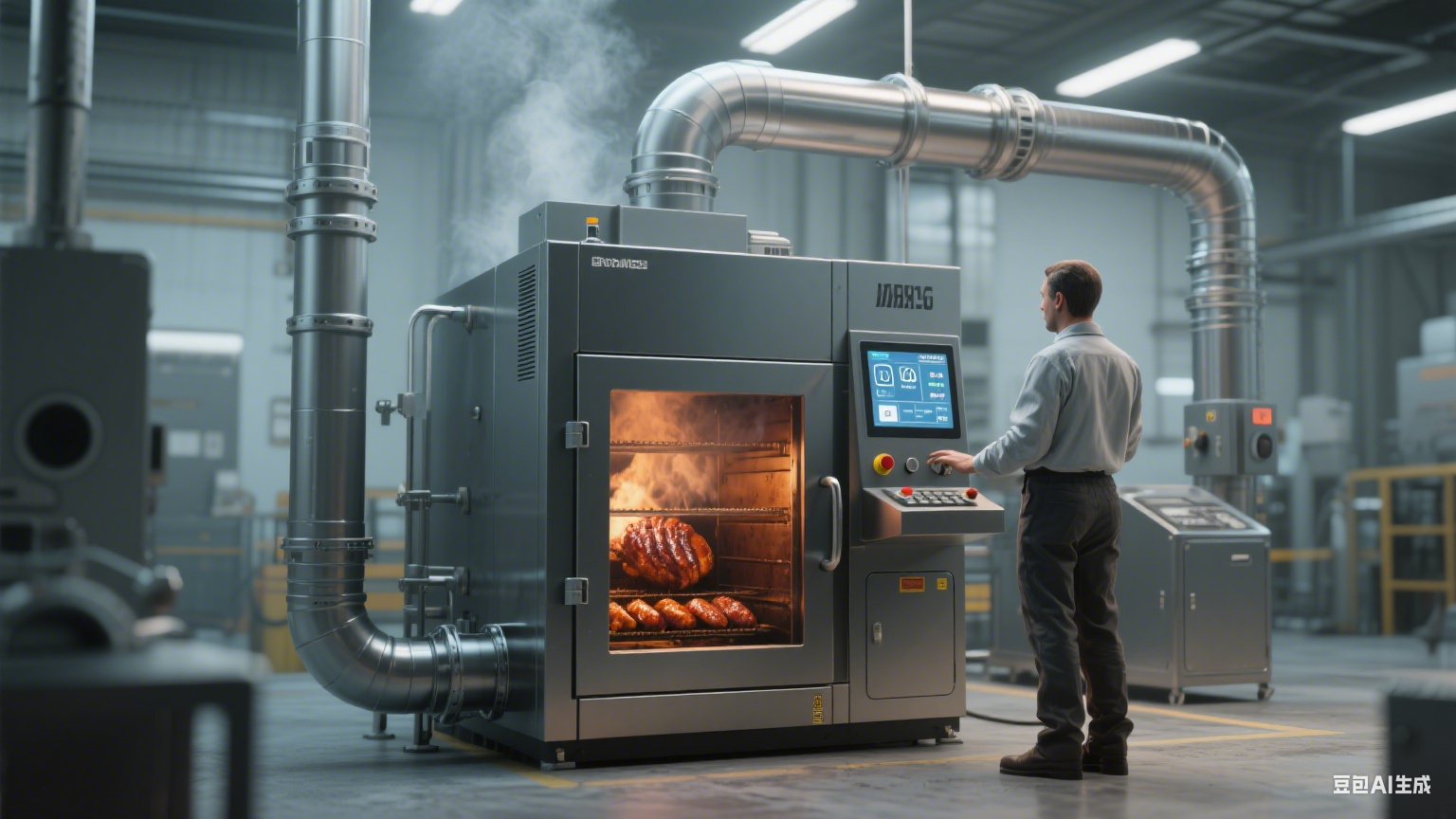 烟熏炉在食品加工厂中的核心优势解析(4)