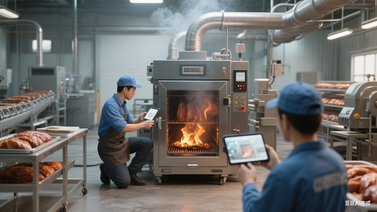 商用烟熏炉售后：为食品加工厂生产保驾护航(2)