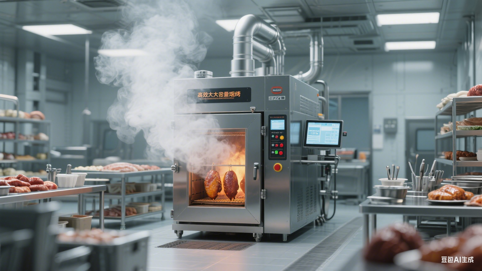 有效大容量烟熏炉：效率与容量双优，助力食品加工厂稳健发展(4)