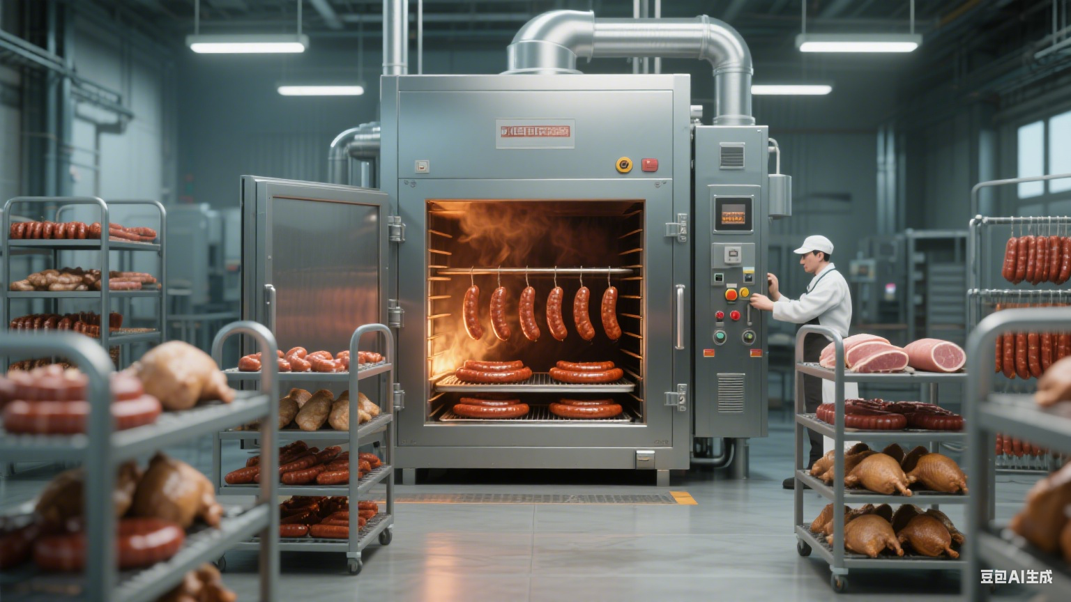 有效大容量烟熏炉：效率与容量双优，助力食品加工厂稳健发展(5)