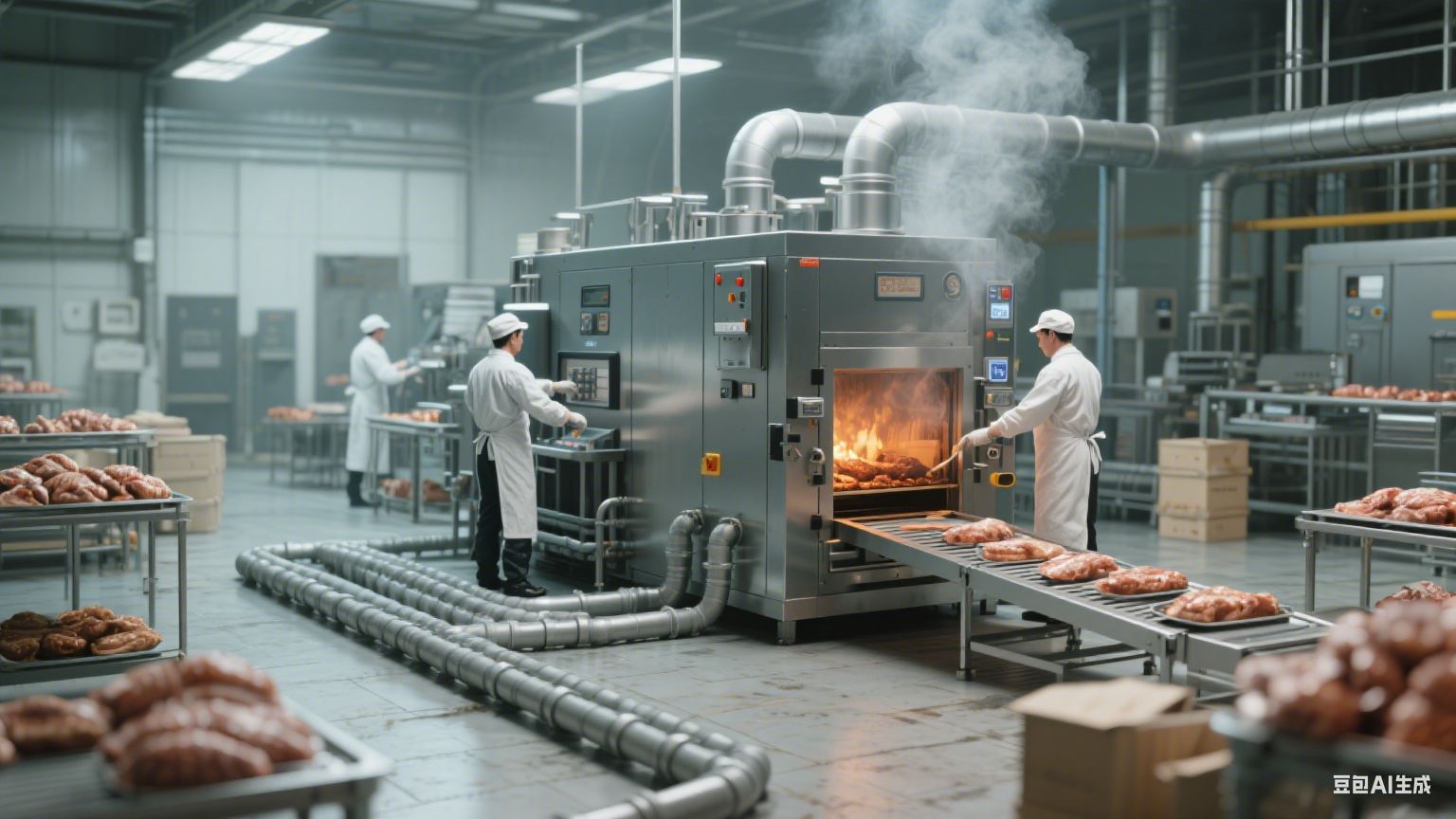 全自动烟熏炉安全高：多重防护护航，筑牢食品加工安全防线(4)