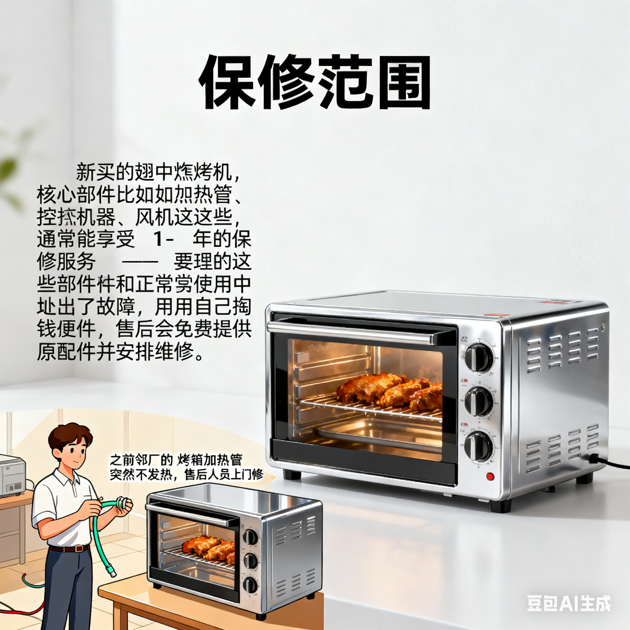 翅中熏烤箱的售后保障?(2)