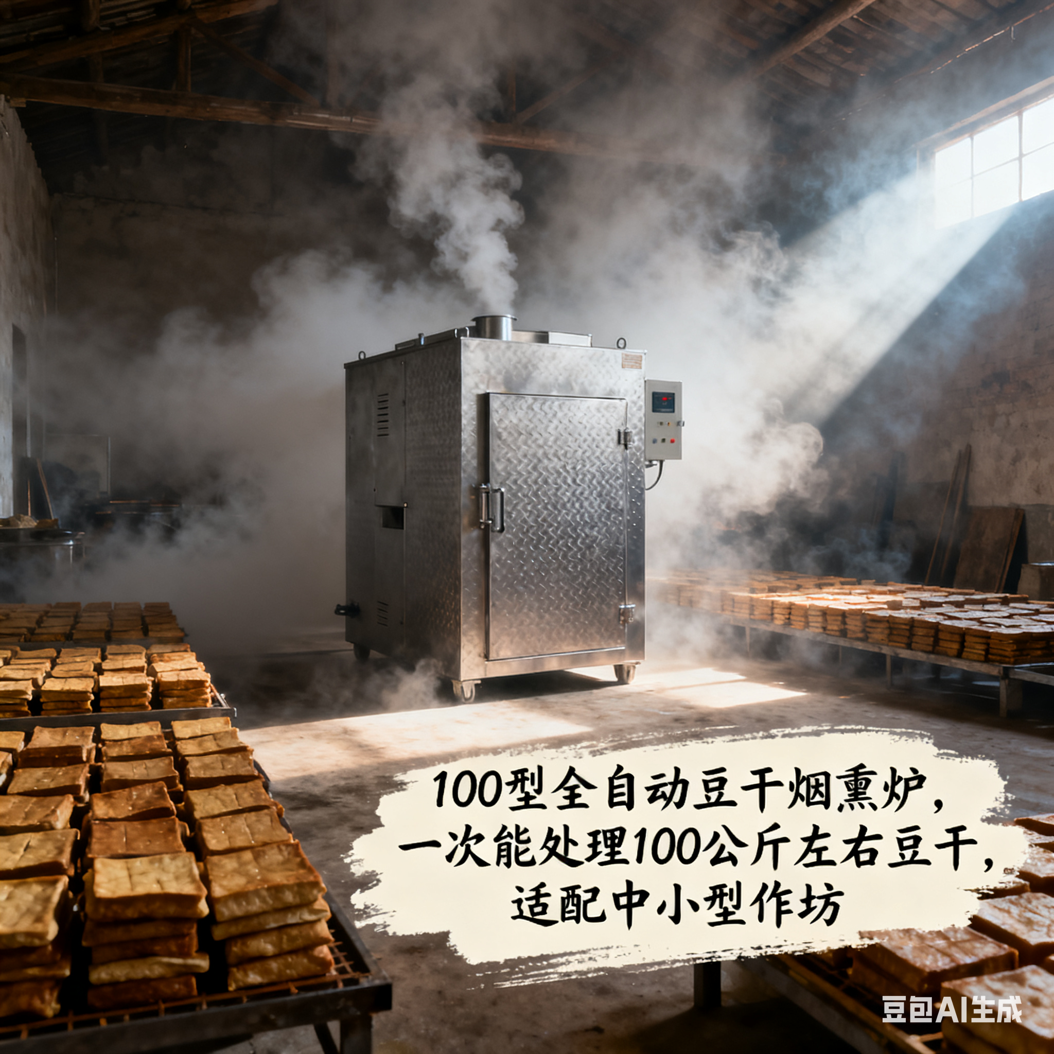 100 型全自动豆干烟熏炉怎么选？老作坊都爱用的实用款推荐(1)