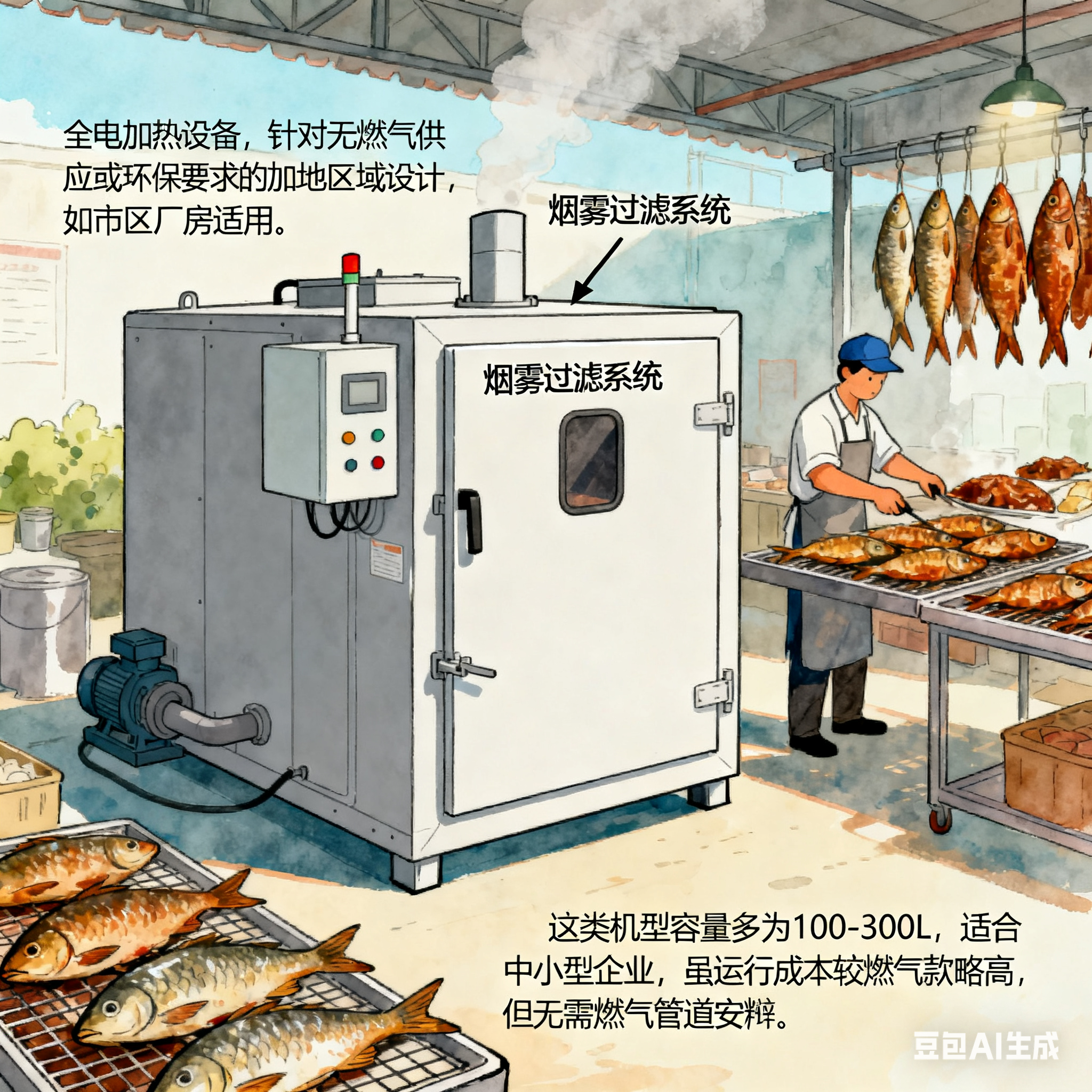 烟韵赋味・型适其业 —— 烟熏炉不同型号的场景化解析与工艺(5)