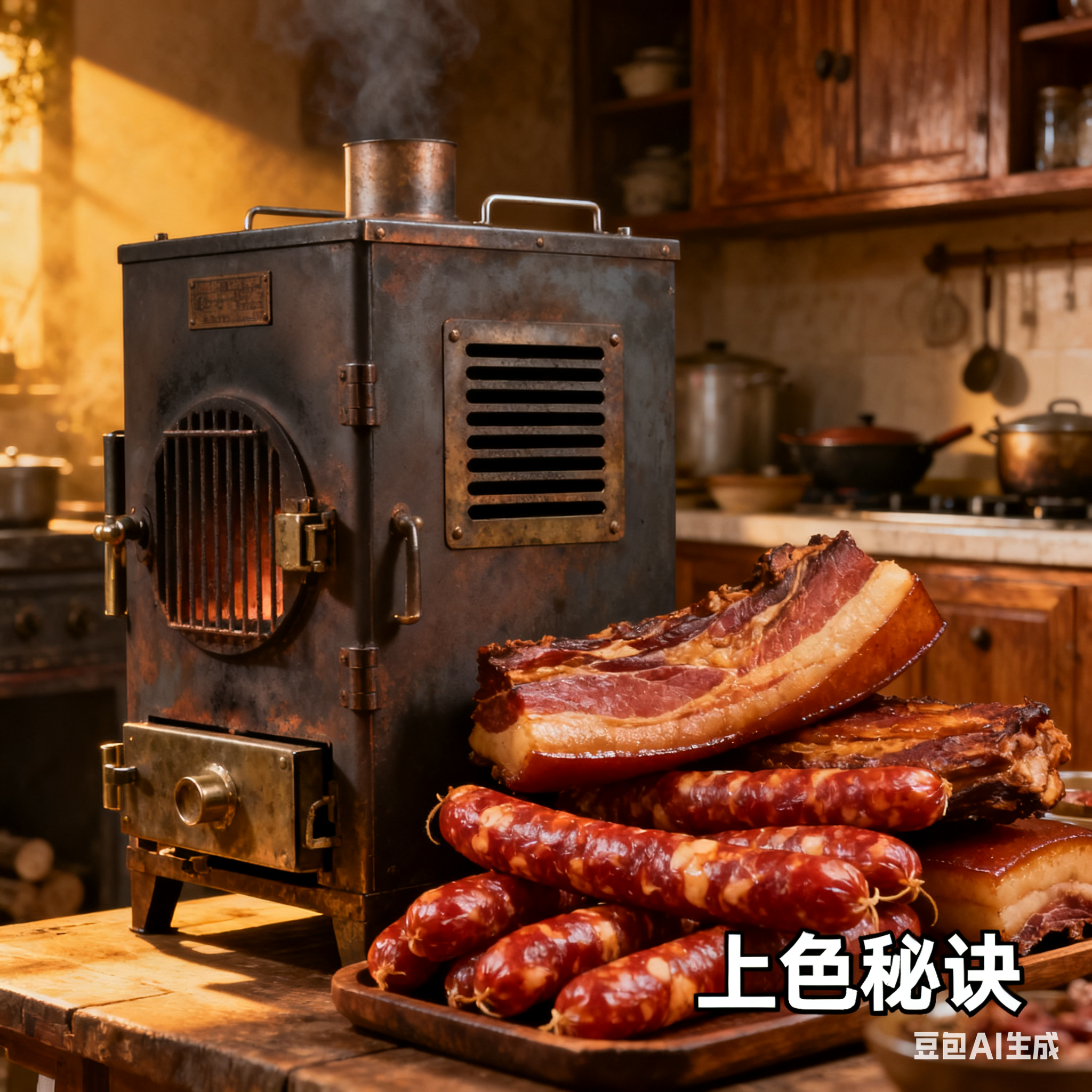腊肉红肠烘干熏上色炉，咋熏出诱人颜色？(5)