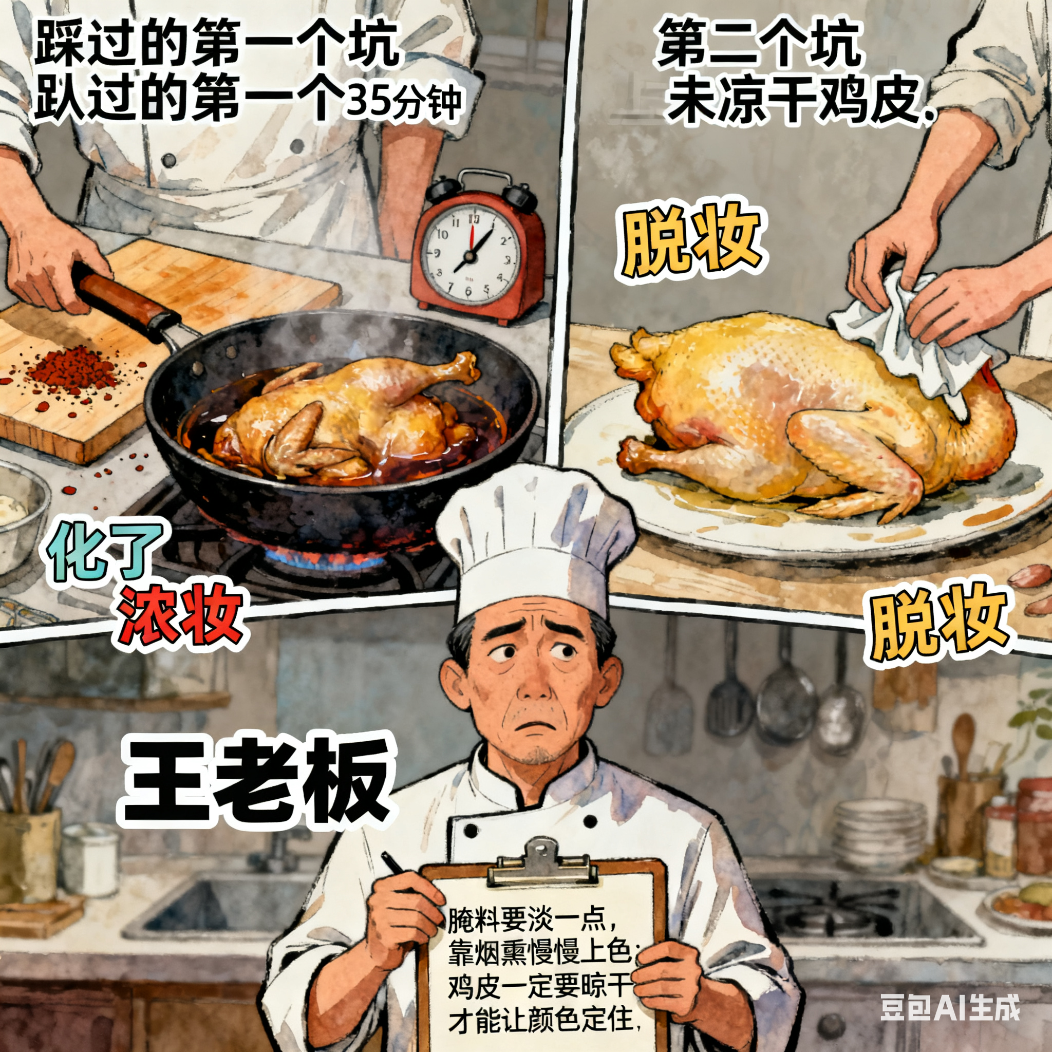 烧鸡烟熏炉咋给鸡肉上个漂亮色？(5)