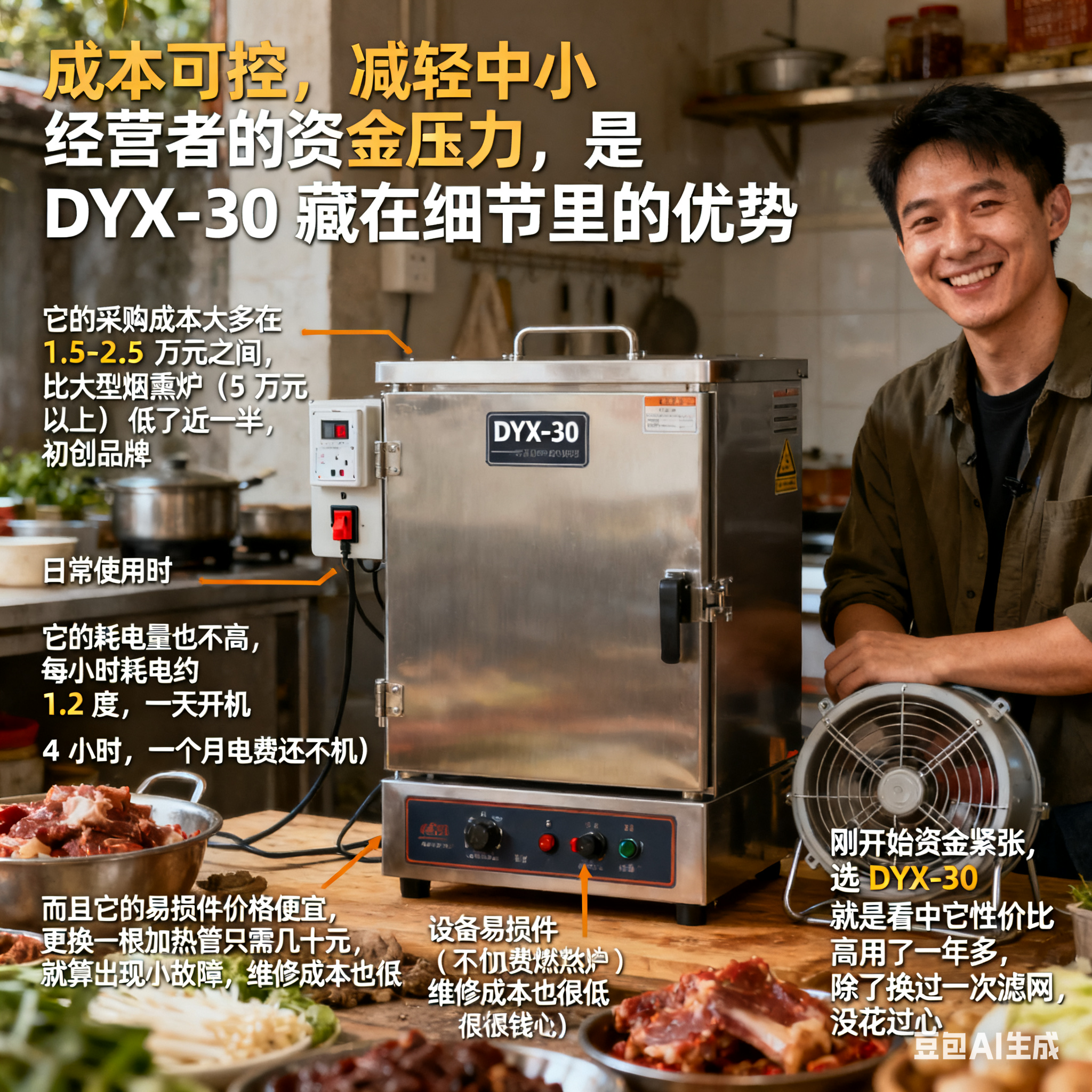 DYX-30 型号烟熏炉，潜力藏在哪？(4)