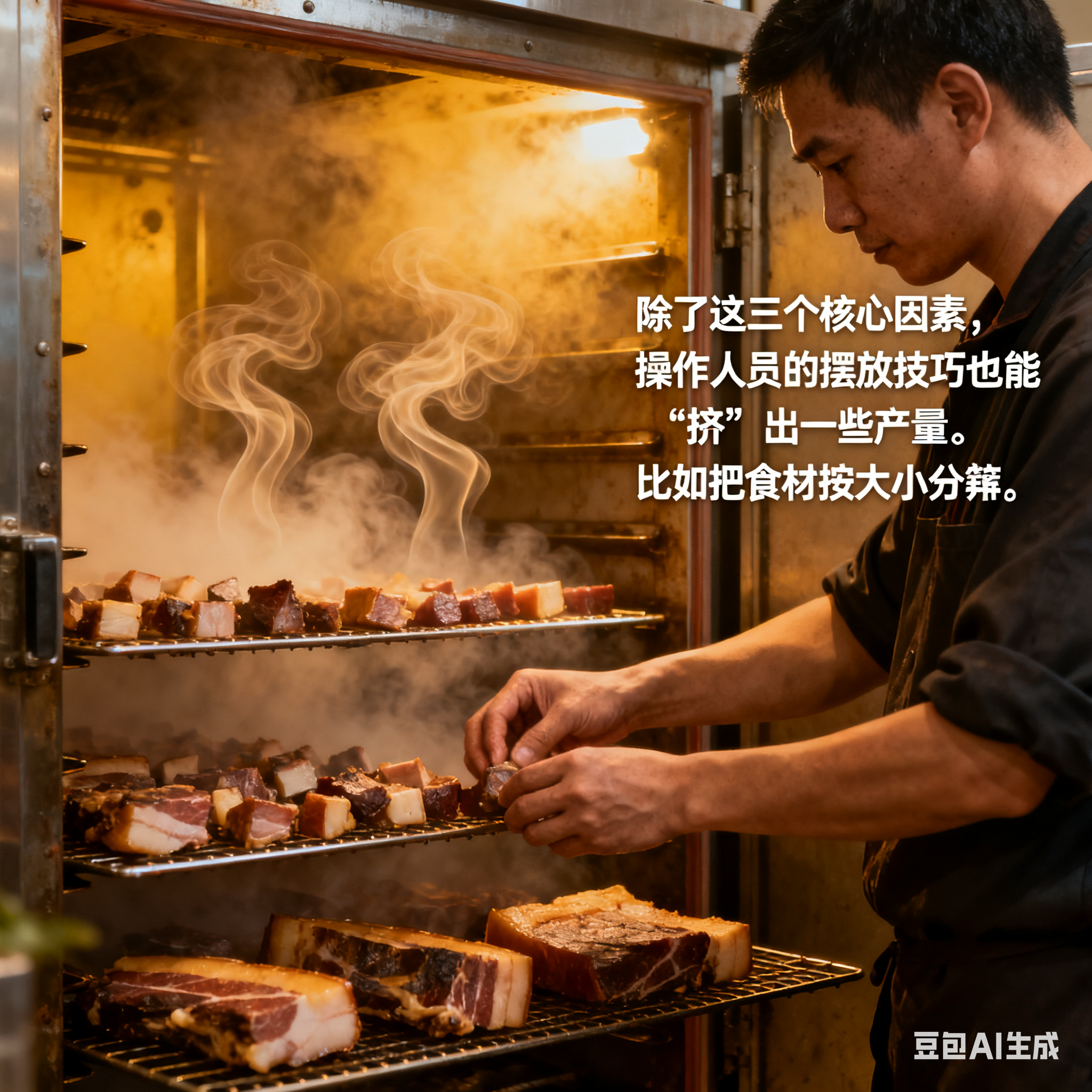 多功能全自动烟熏炉，大店一次能产多少？(4)