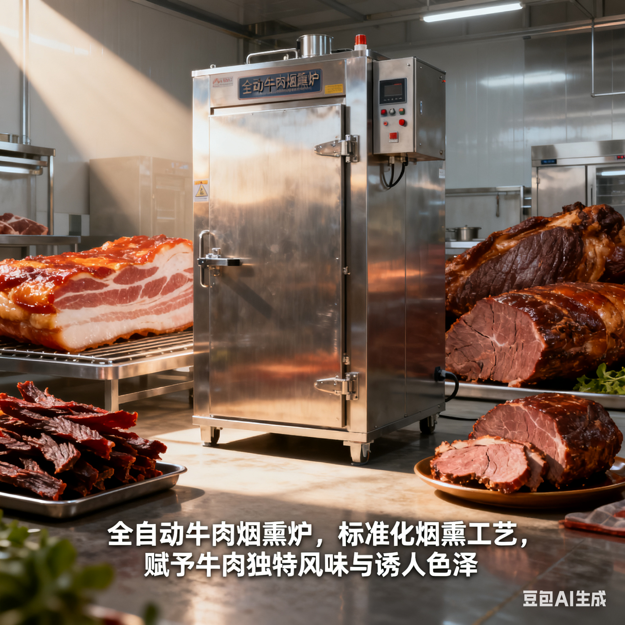 全自动牛肉烟熏炉，会把牛肉变老吗？(1)