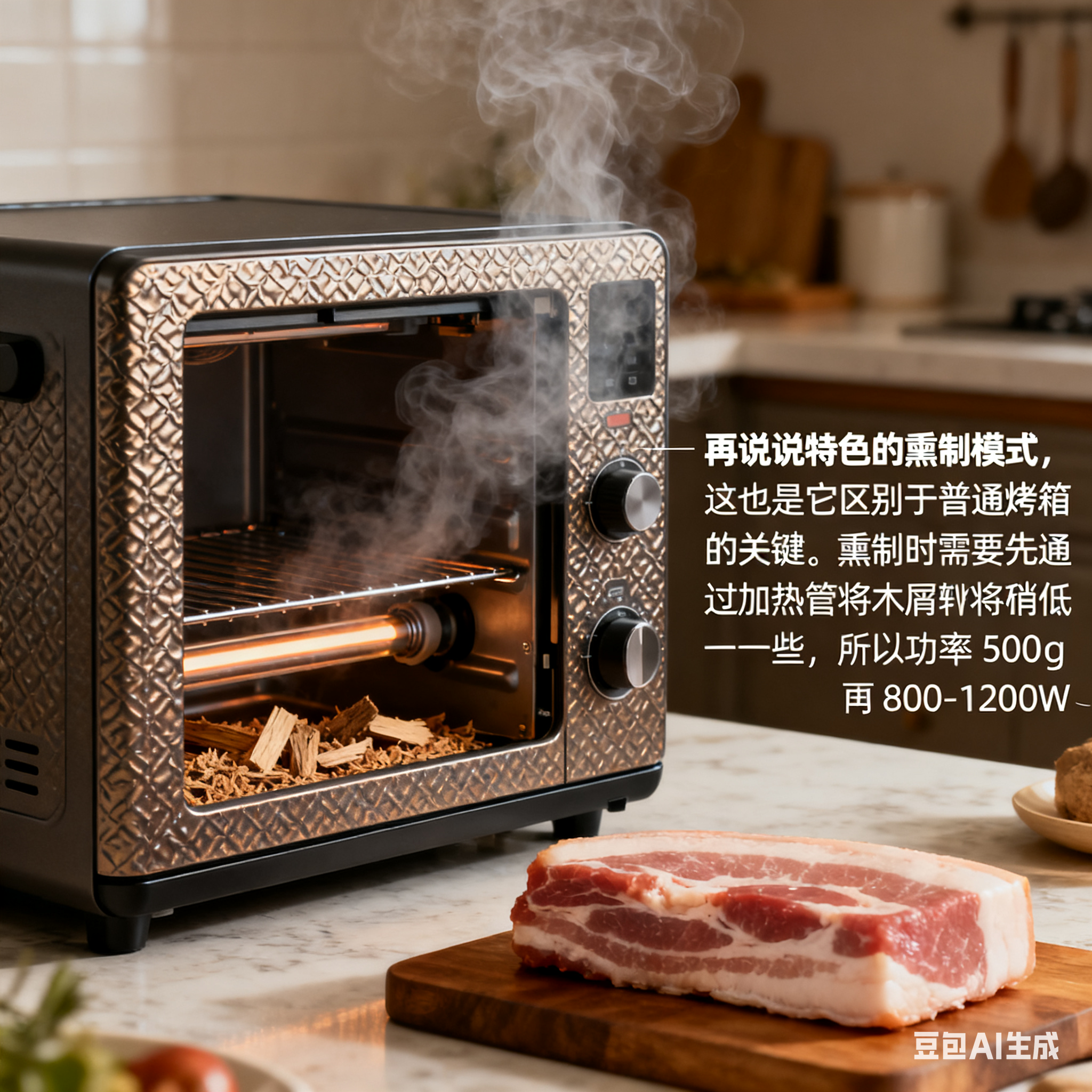 304 不锈钢熏烤一体机，多功能加热耗电真的高吗？(3)