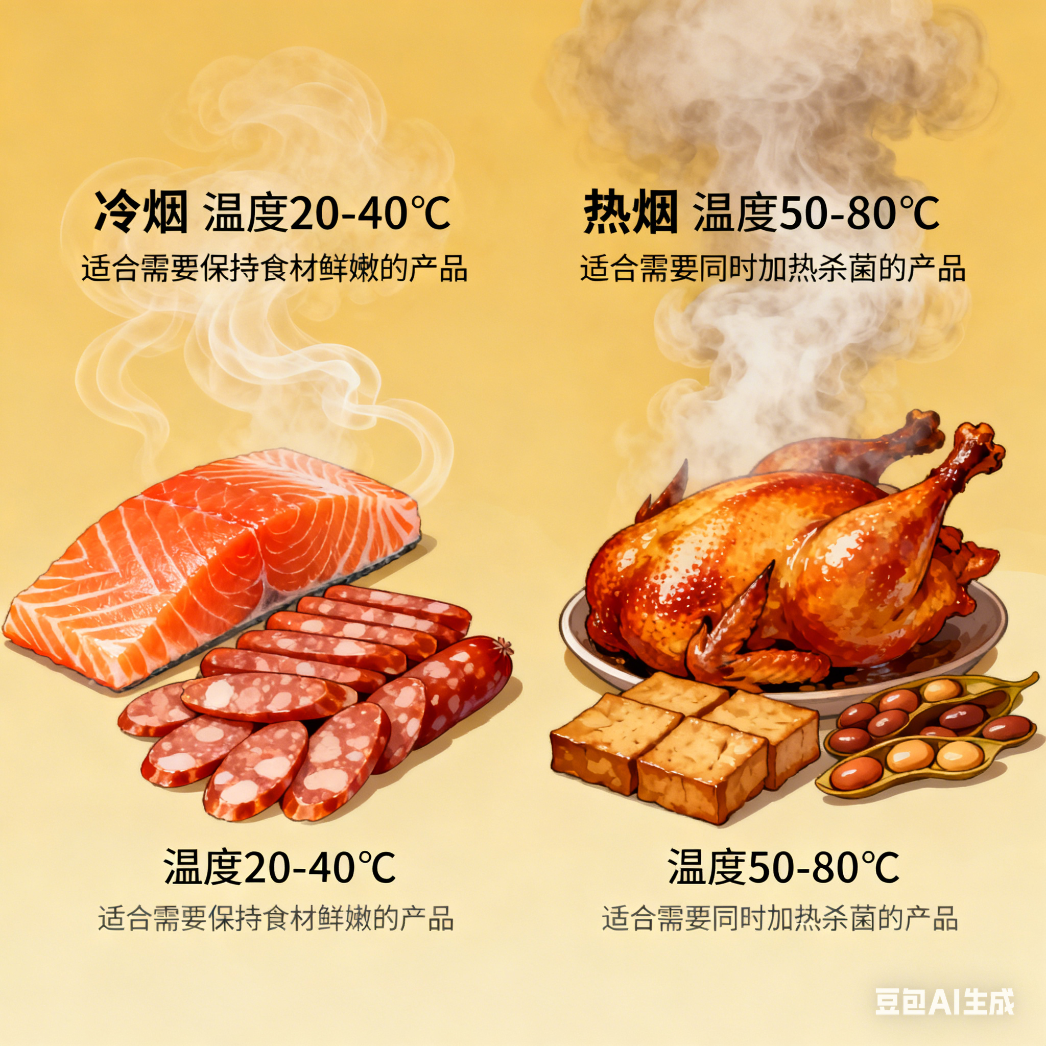 全自动内外置烟熏炉，烟雾怎么来？(5)